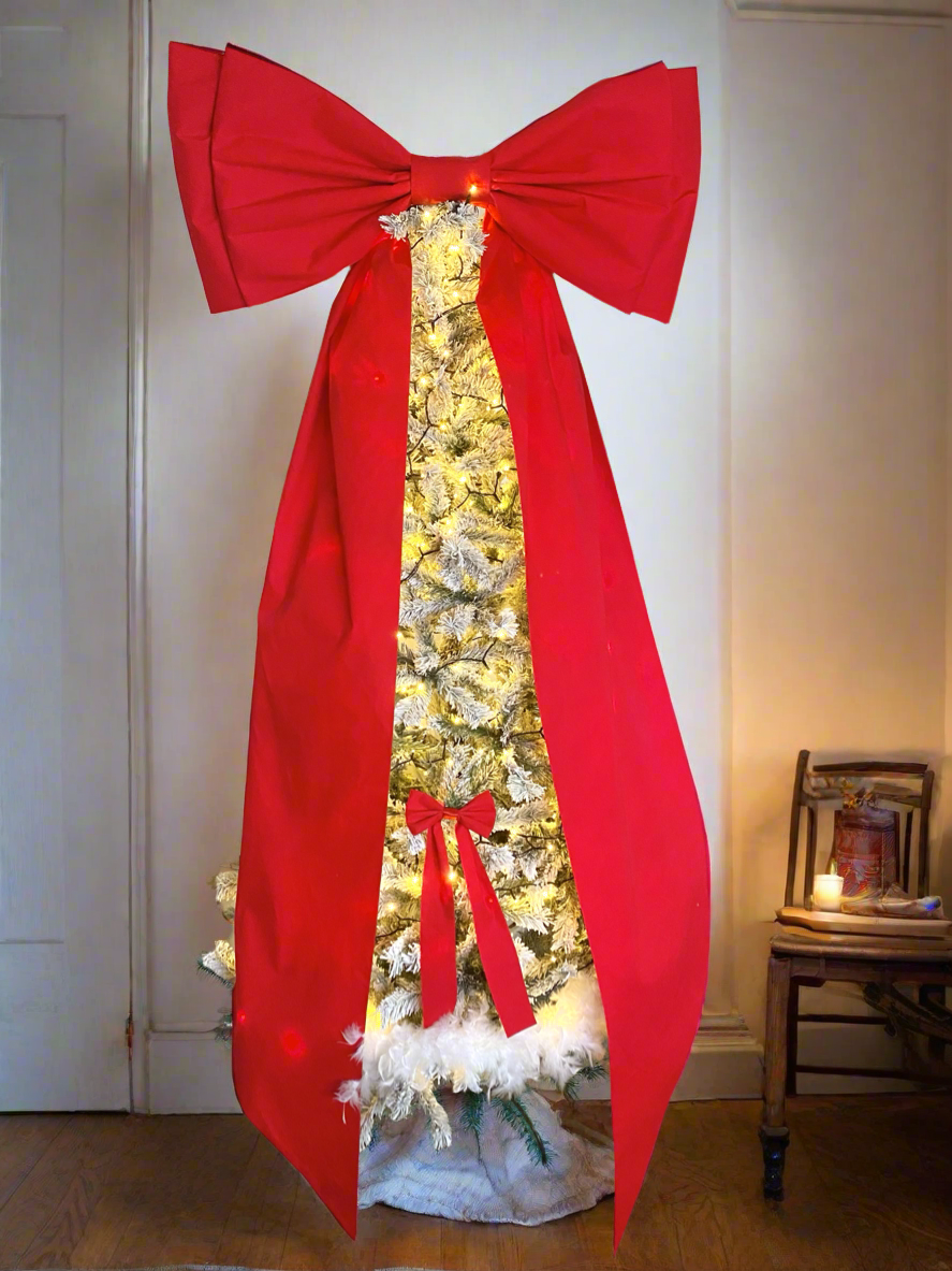 Red Double Wall Bow