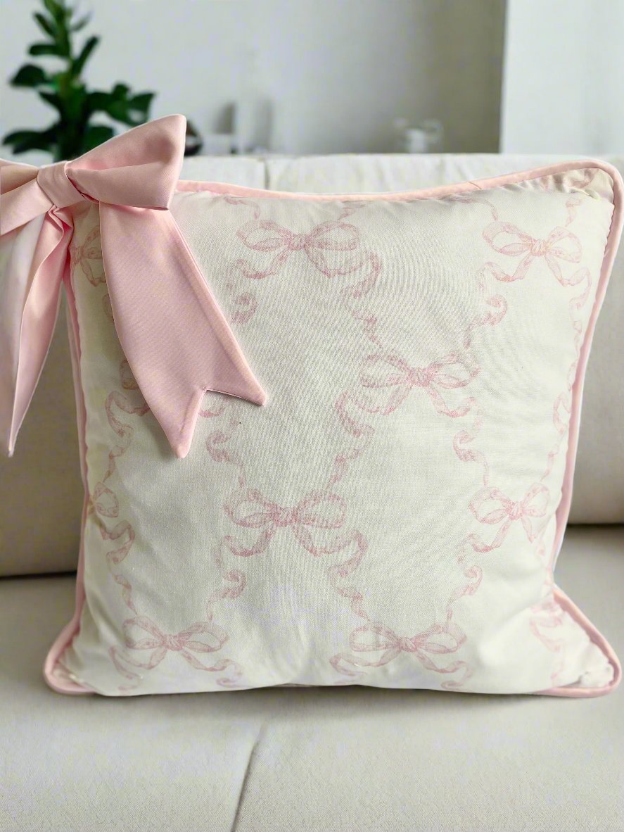 Satin Bow Cushion