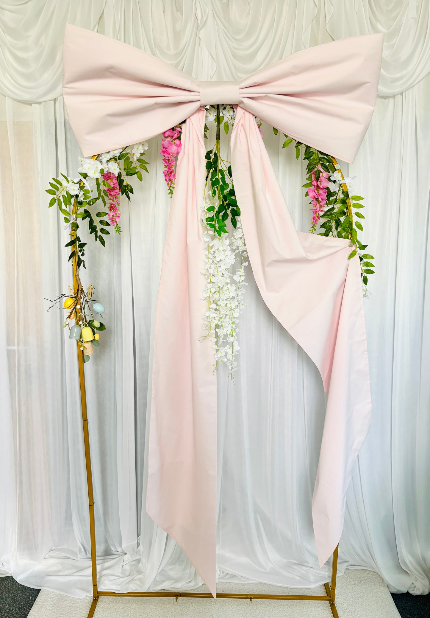 Bespoke Large Pale Pink Wall Bow