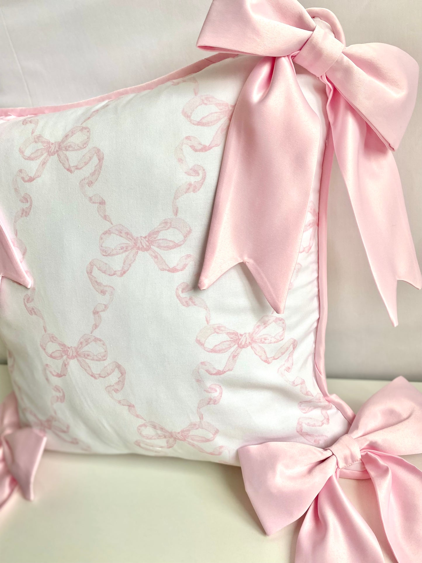 Satin Bow Cushion