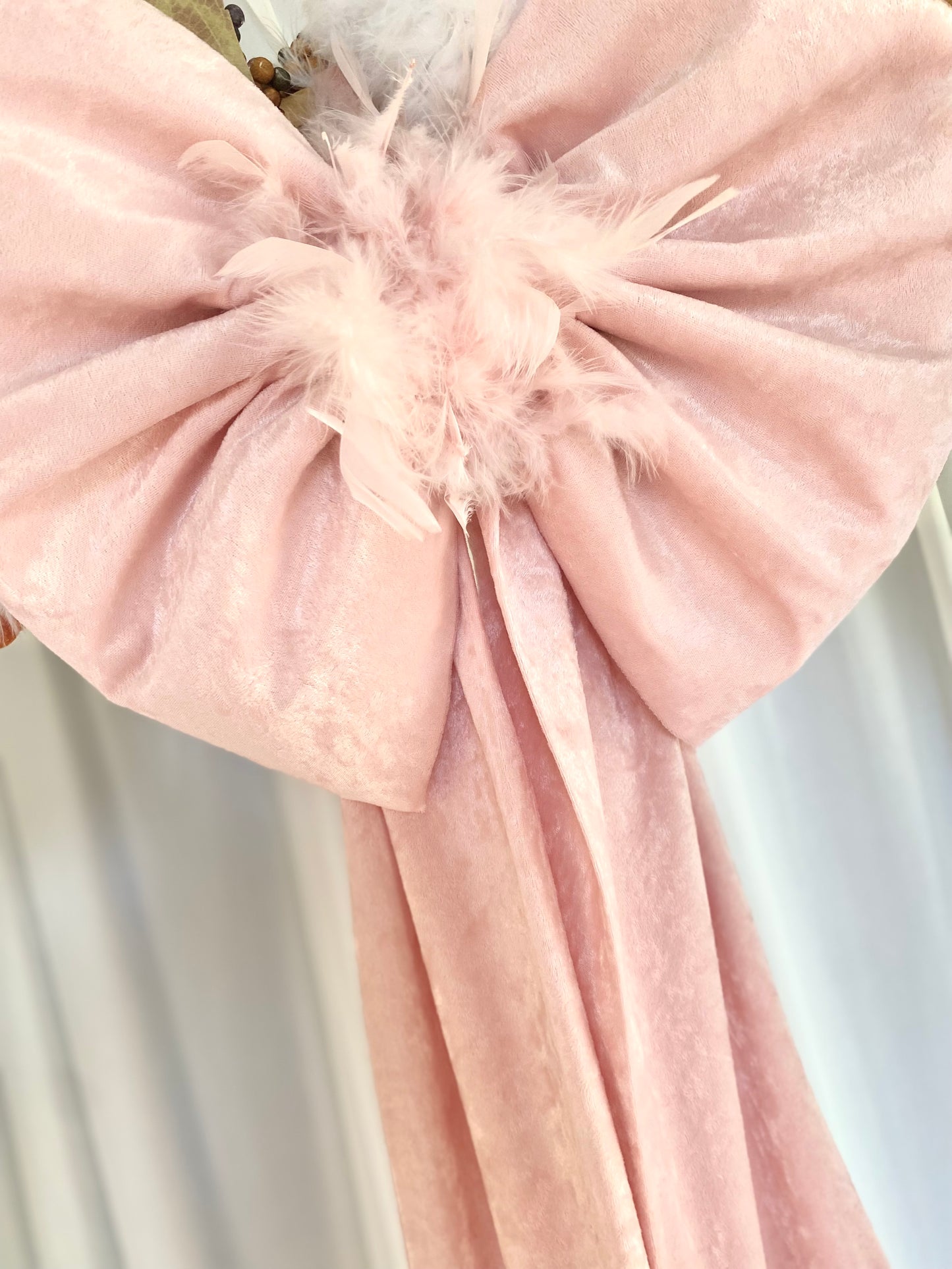 Large Pink Christmas Bow