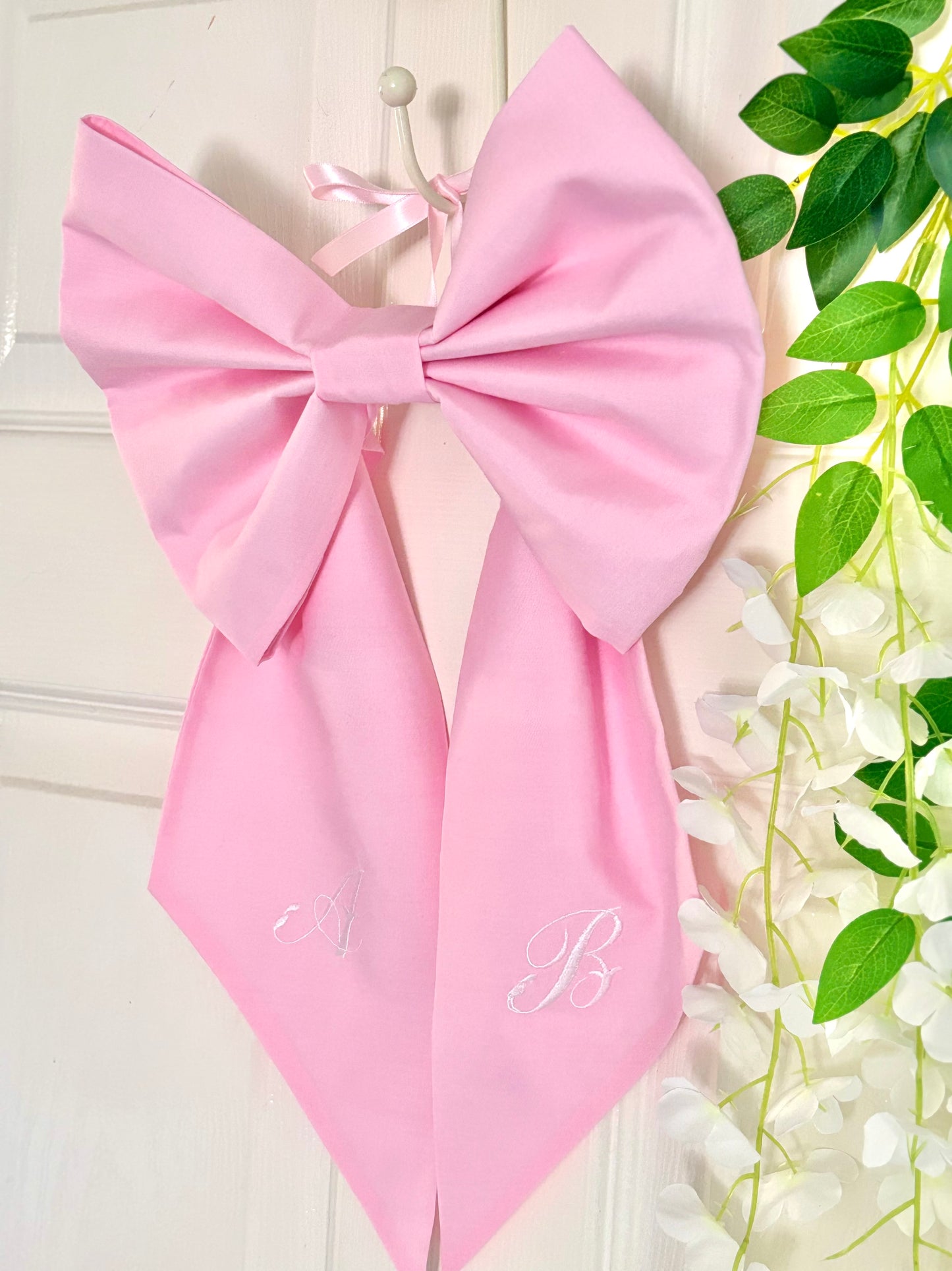 Personalised Versatile Handmade Decorative Bow – Cotton Fabric Door & Wall Décor