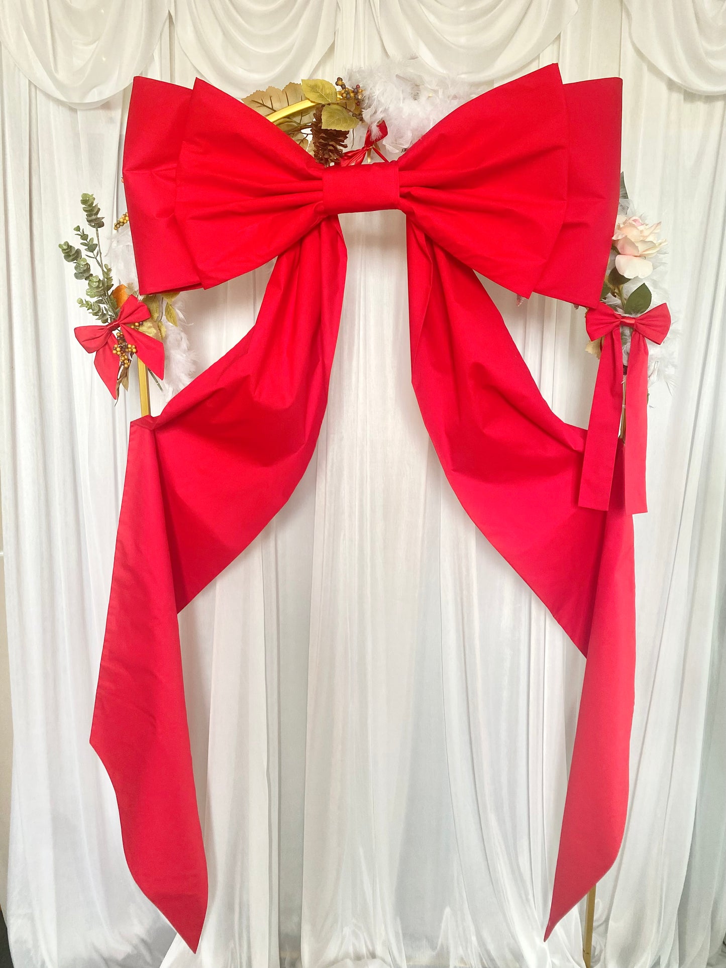 Red Double Wall Bow
