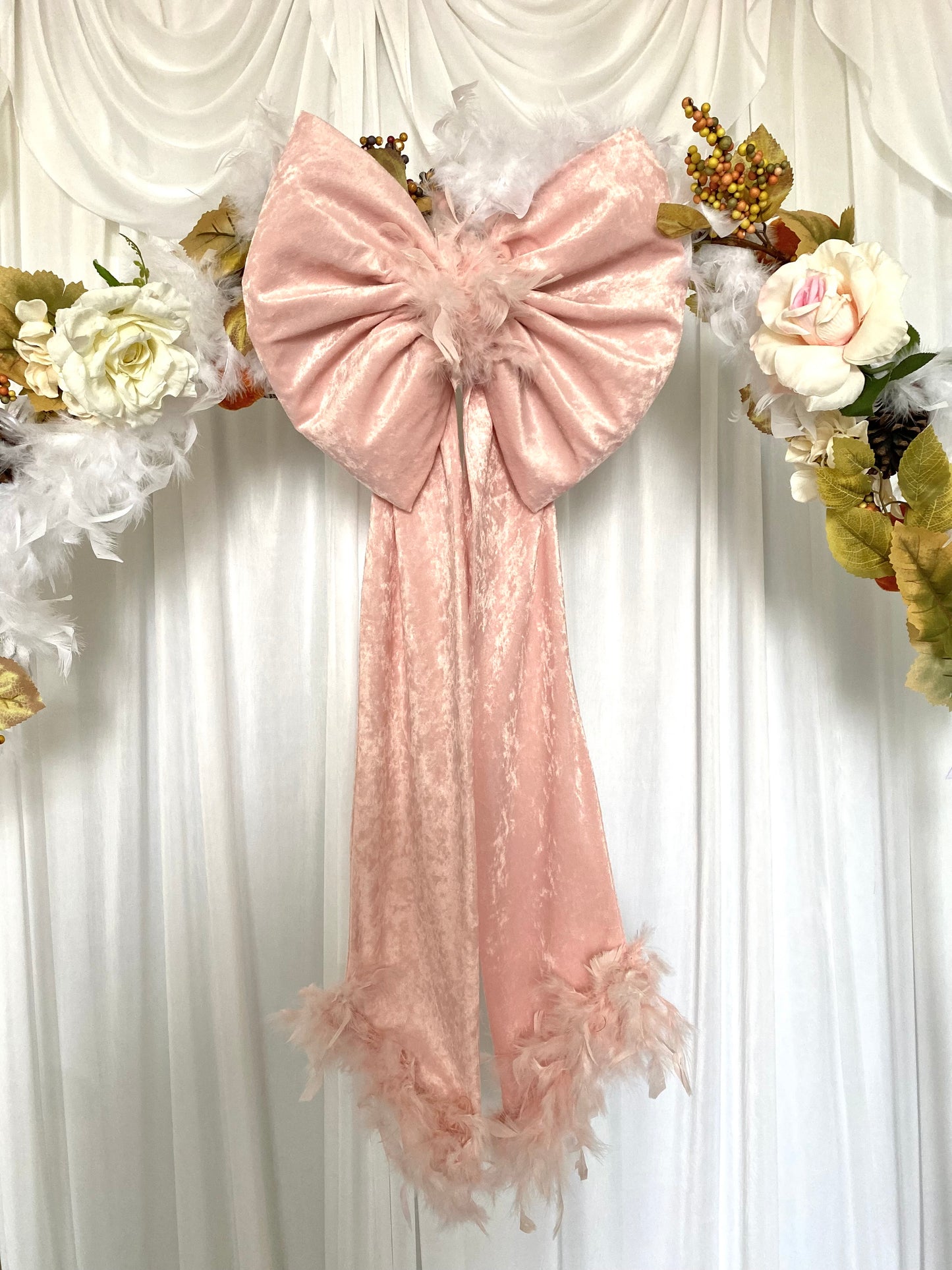 Large Pink Christmas Bow
