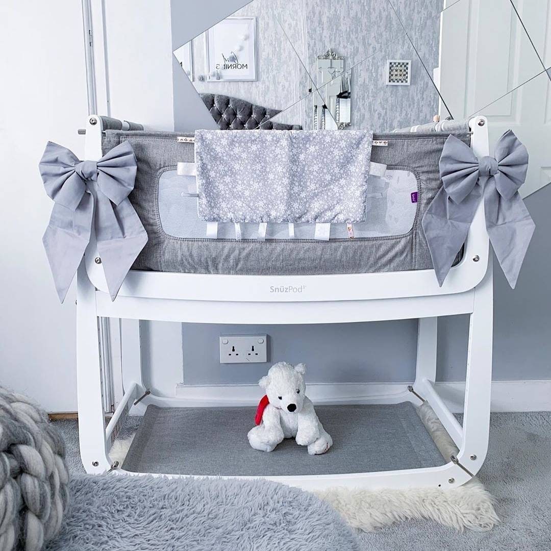 Handmade Multi-Purpose Bow – Cot, Moses Basket & Curtain Tiebacks