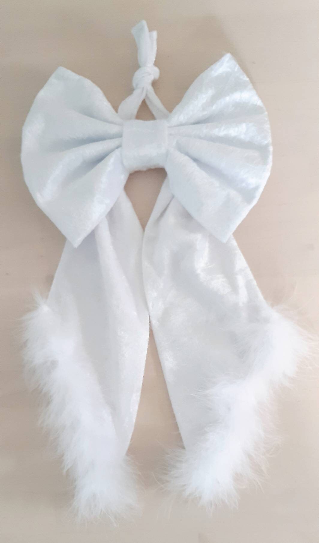 Large White Christmas Bow