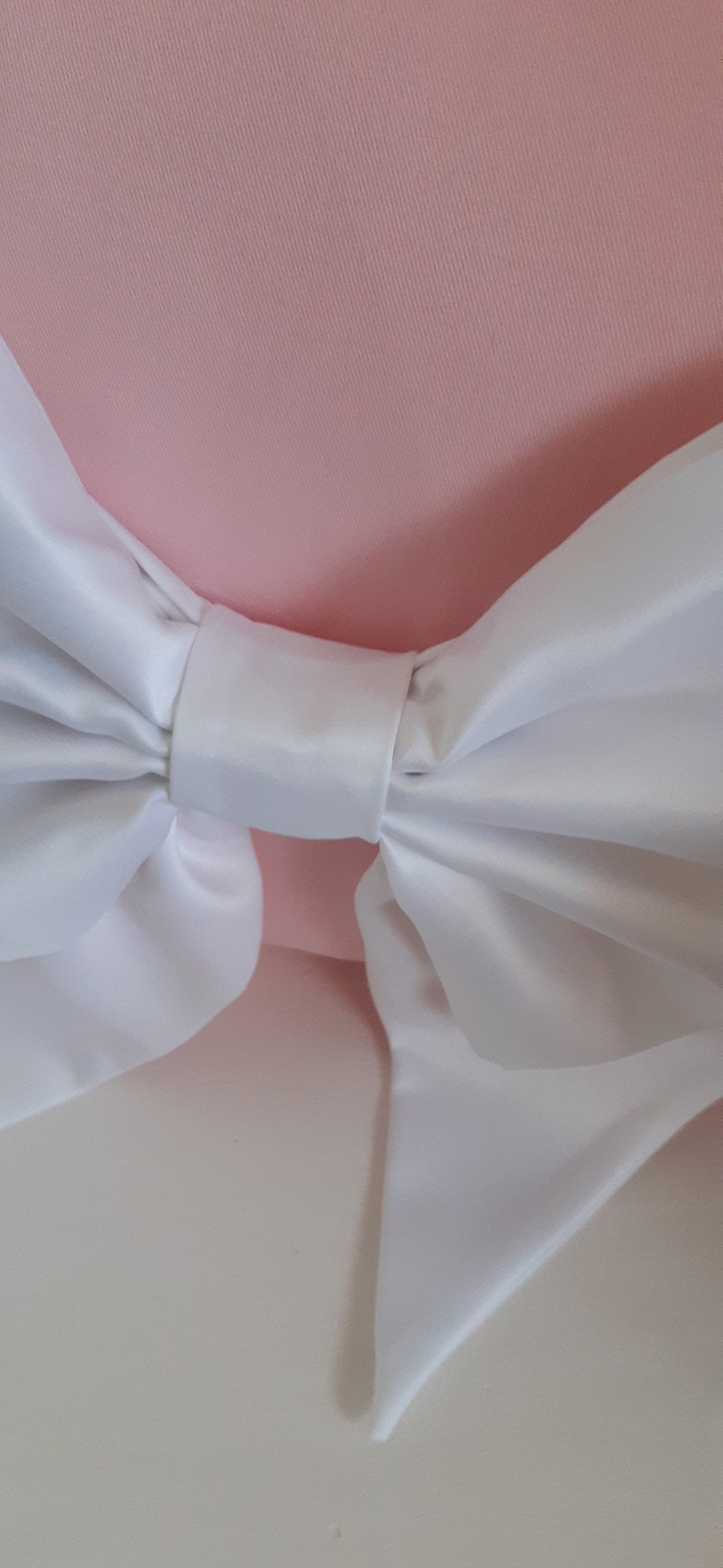 Blush Pink Pearl Bow Cushion