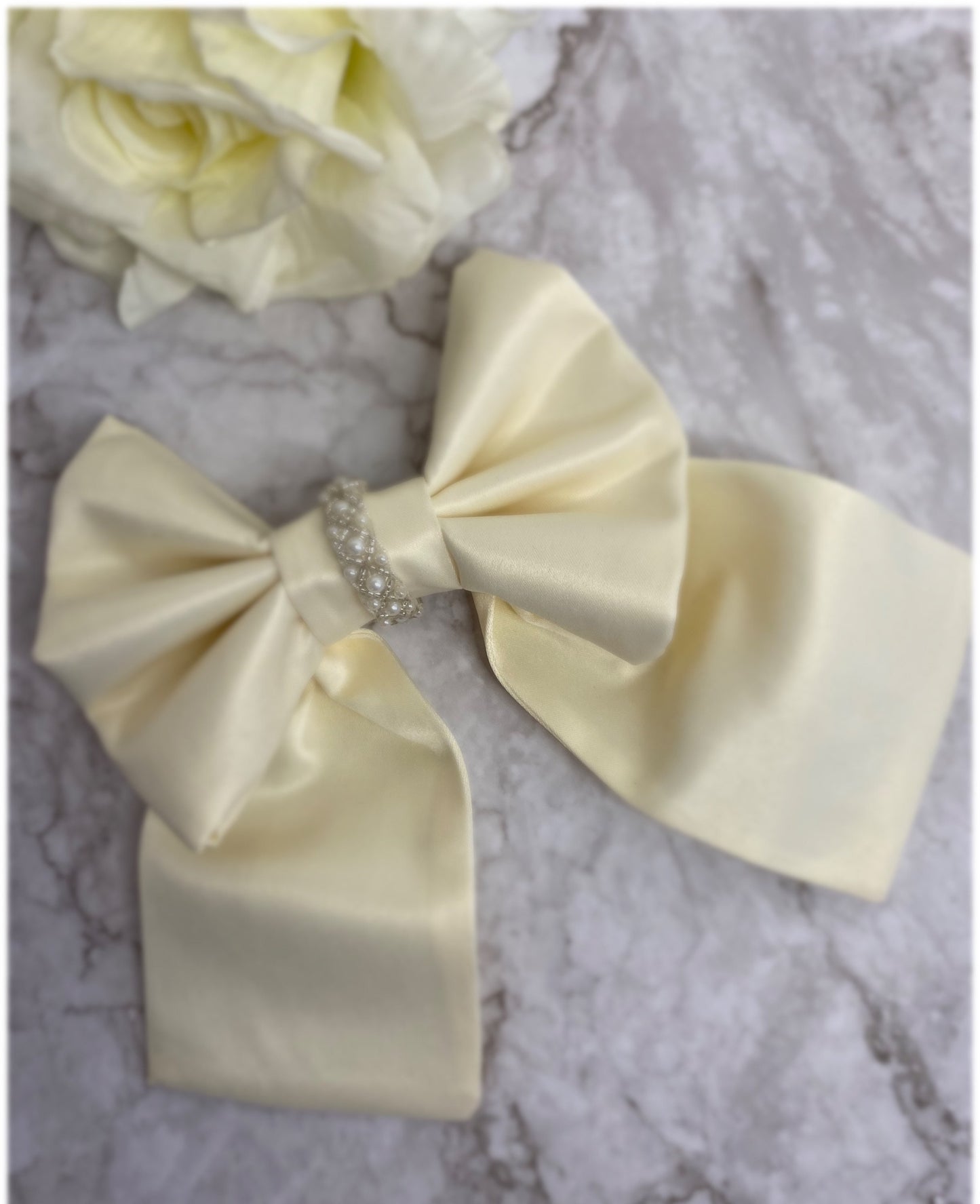 Duchess Satin Hair Bow/ Christmas tree bow