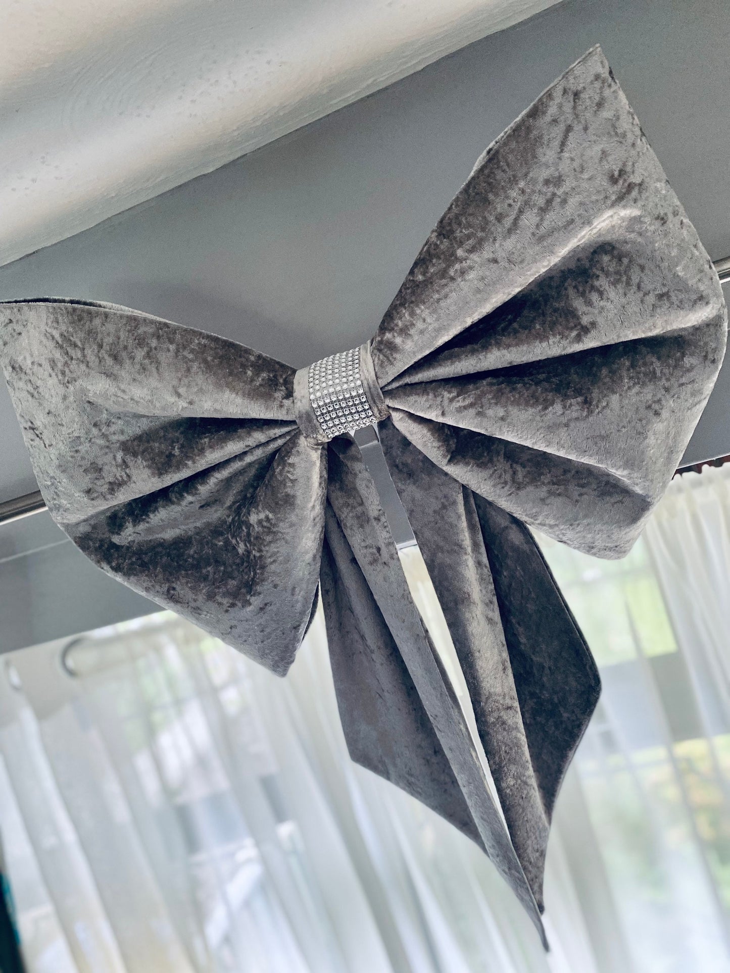 Large Velour Bow