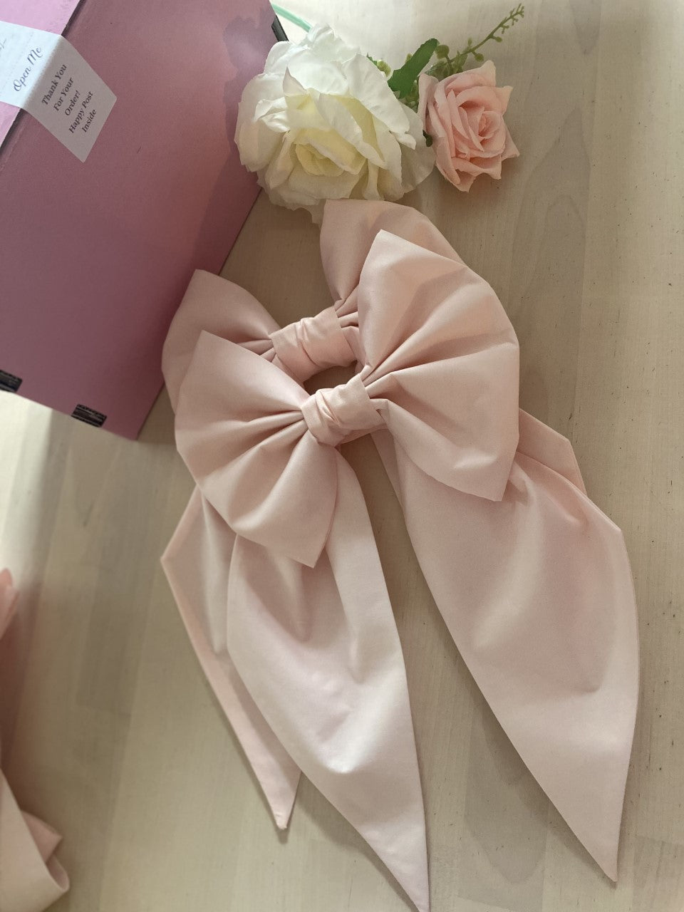Handmade Multi-Purpose Bow – Cot, Moses Basket & Curtain Tiebacks