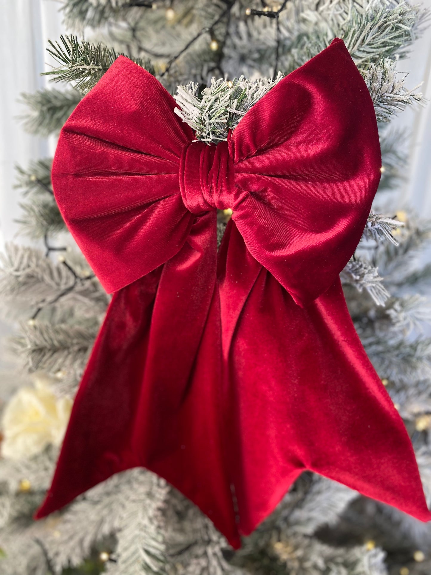 Red Velvet Christmas Bow