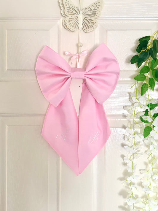 Personalised Versatile Handmade Decorative Bow – Cotton Fabric Door & Wall Décor