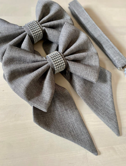 Linen Look Tieback Bow