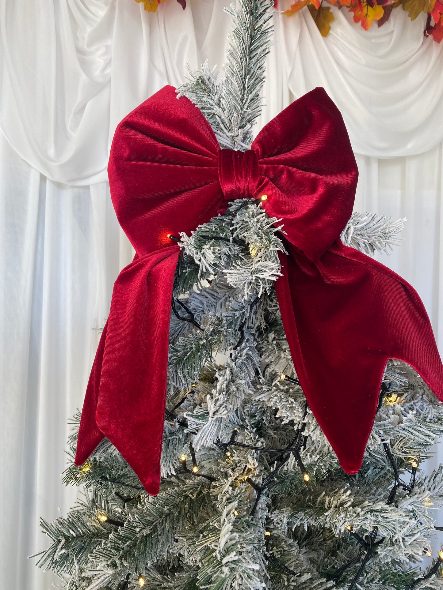 Red Velvet Christmas Bow
