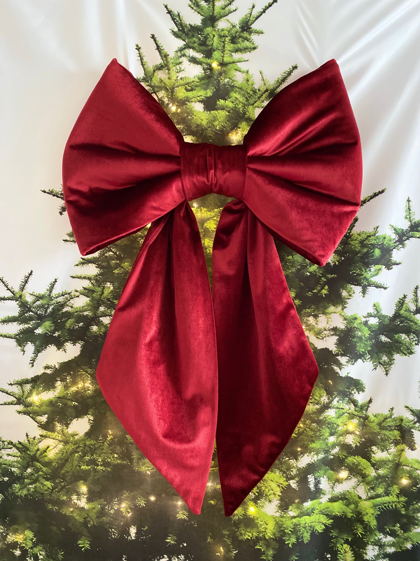 Large Velvet Christmas Bow