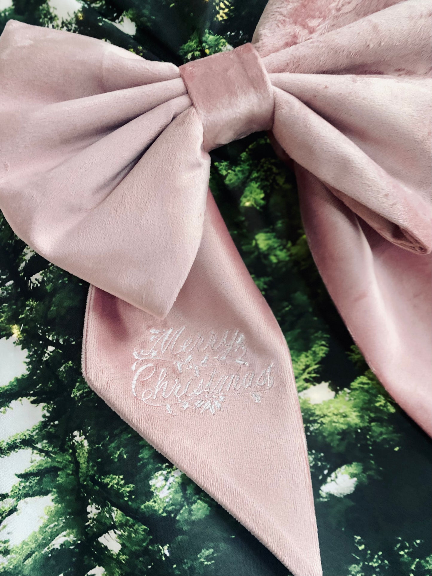 Pink Christmas Bow