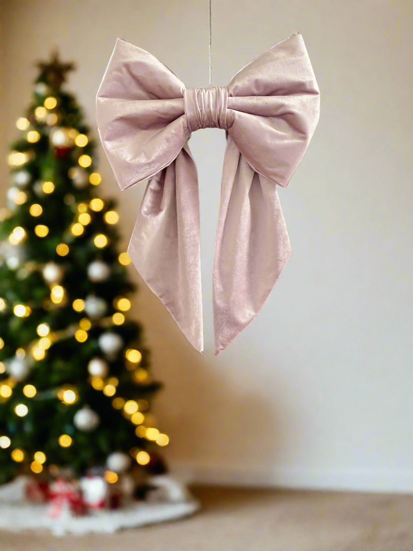 Large Velvet Christmas Bow