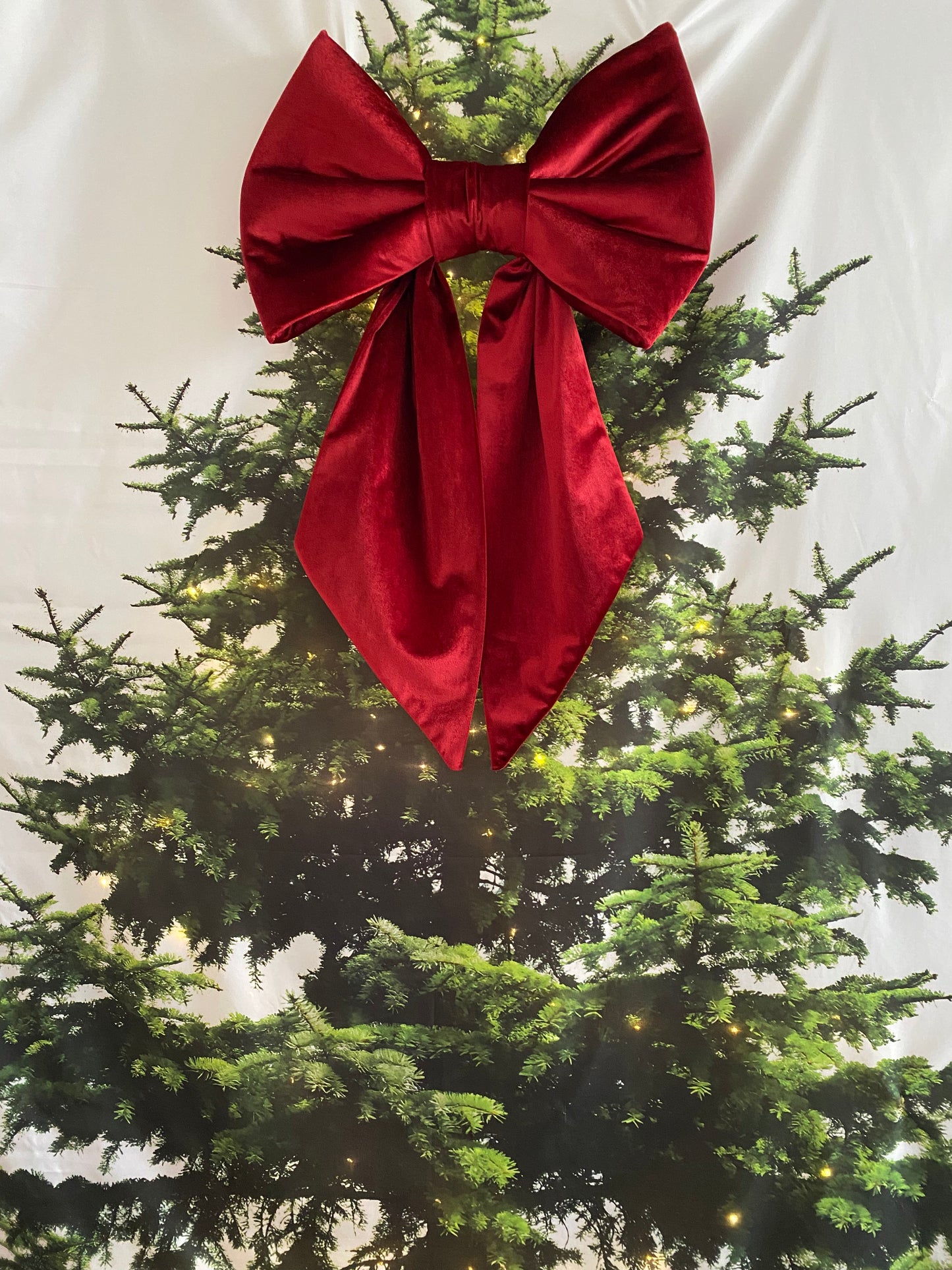 Large Velvet Christmas Bow