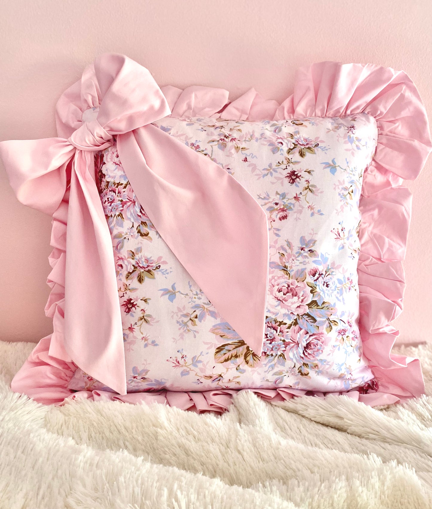 Floral Bow Cushion