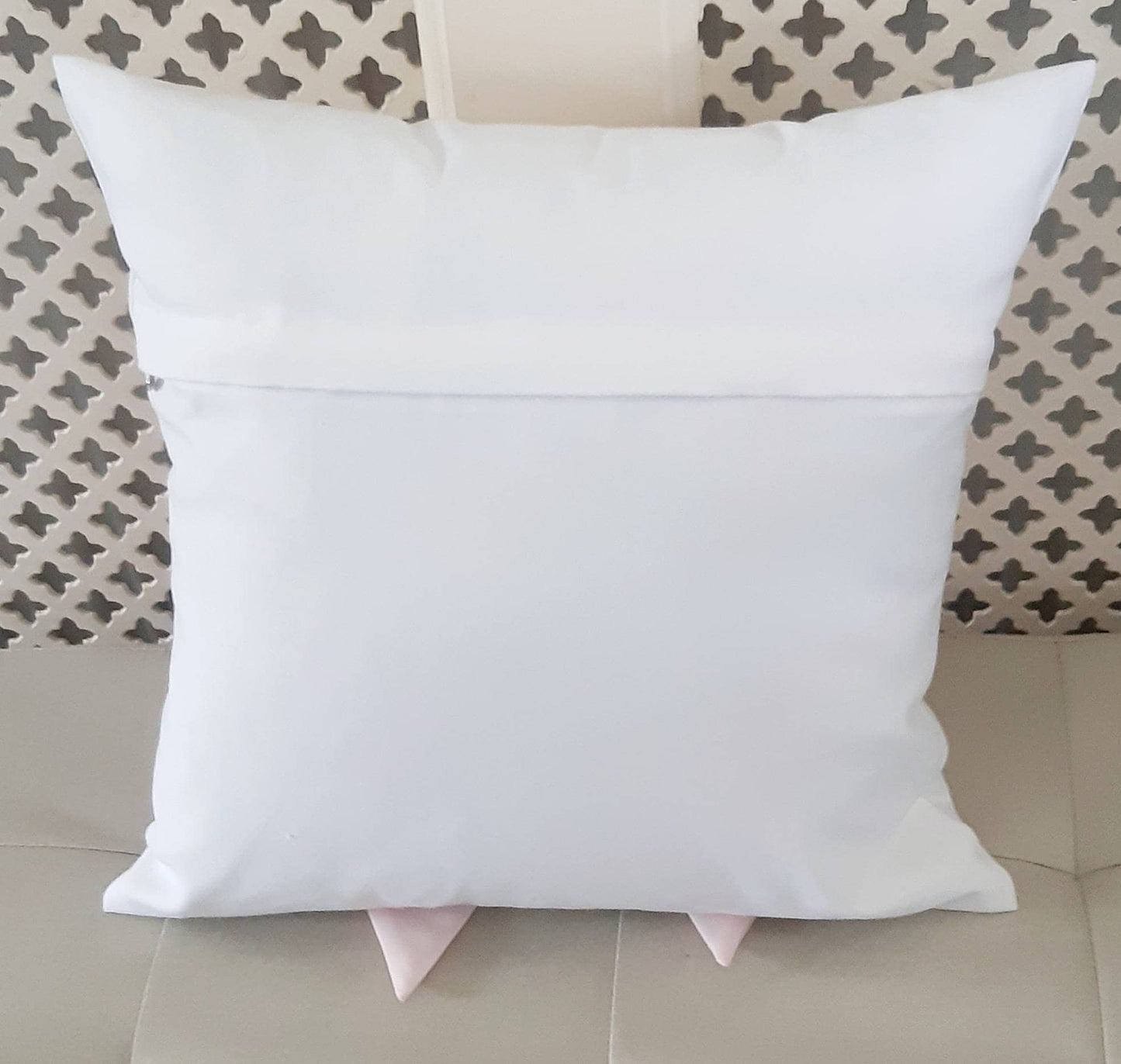 Pink Cotton Bow Cushion