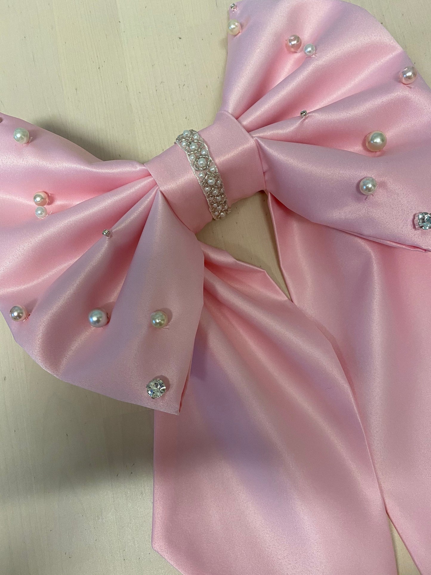 Pearl Bow Curtain Tie Back set