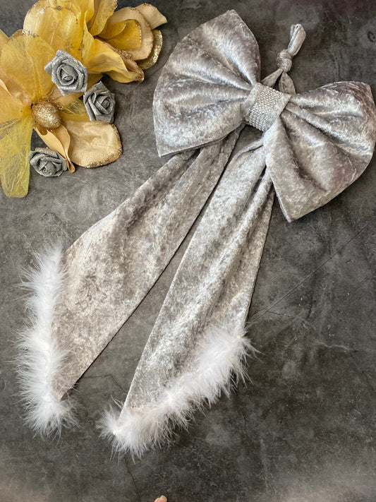 XL Velvet Christmas Bow