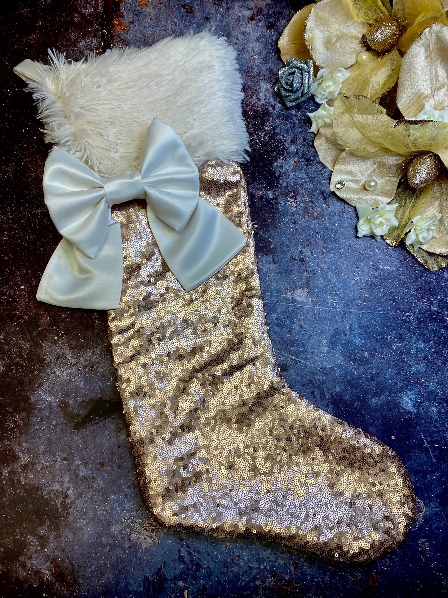 Luxury sequinned stocking
