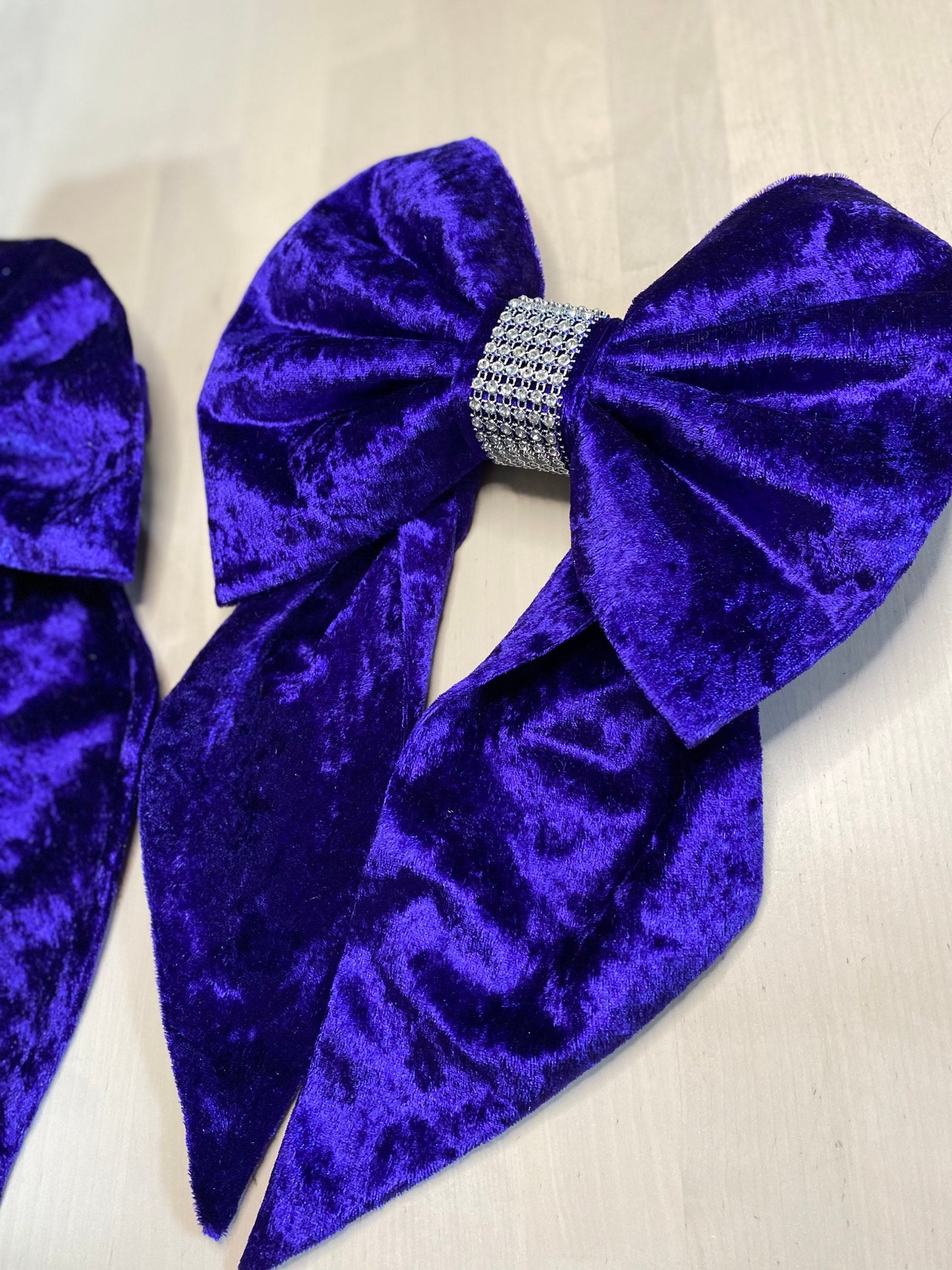 Diamante Bow Curtain Tie Back Set