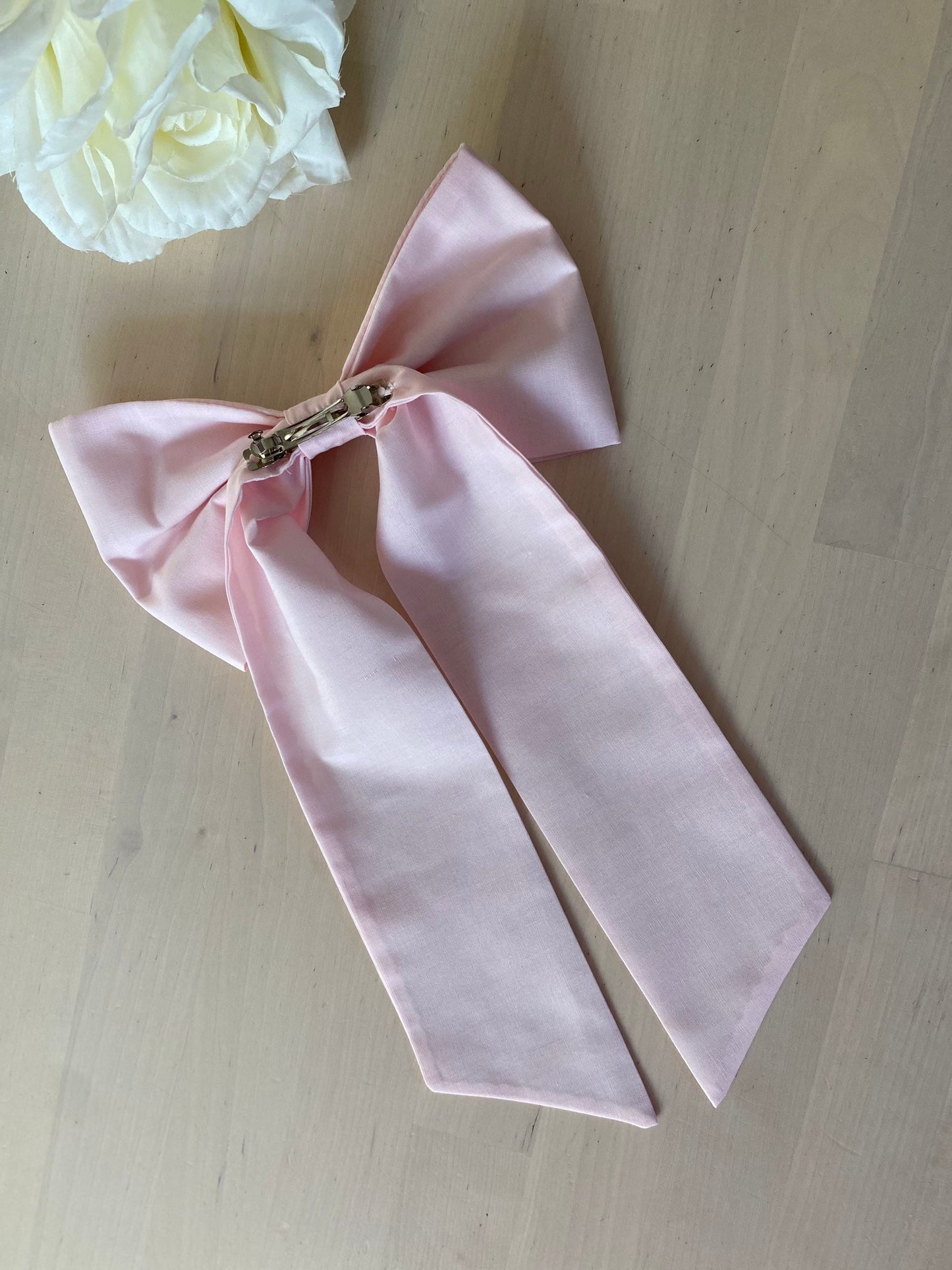 Cotton Bow Hair Clip