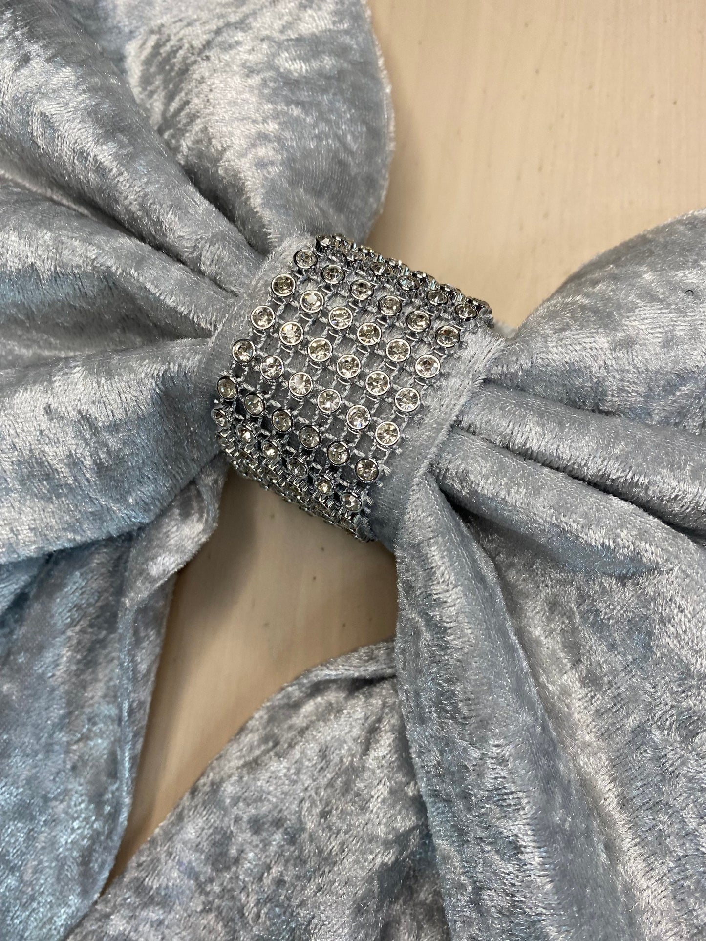 Diamante Bow Curtain Tie Back Set