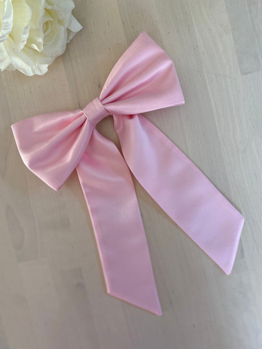 Satin Bow Hair Clip