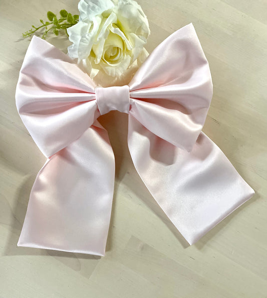 Satin Bow Curtain TieBack Set