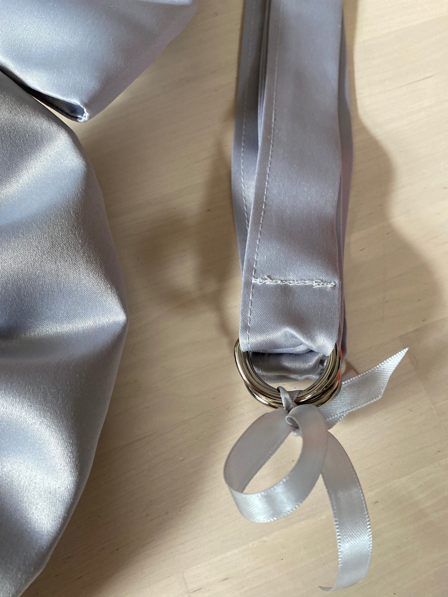 Satin Bow Curtain TieBack Set