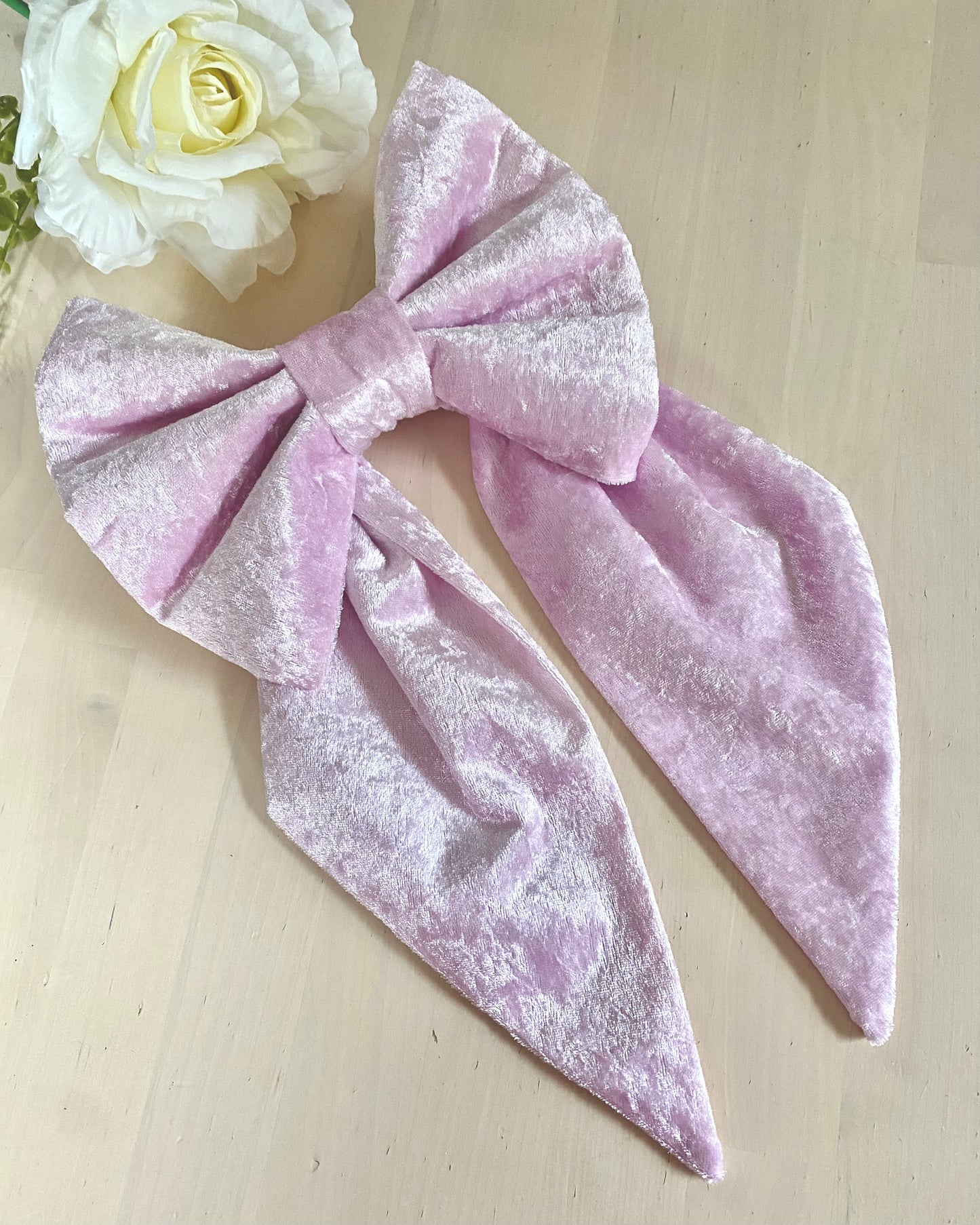 Medium Crushed Velvet Cot Bow/ Curtain Tie Back x 1