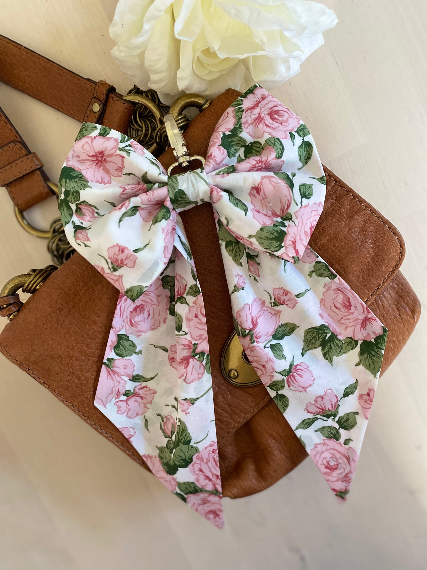 Liberty fabric, Rose Bag Bow