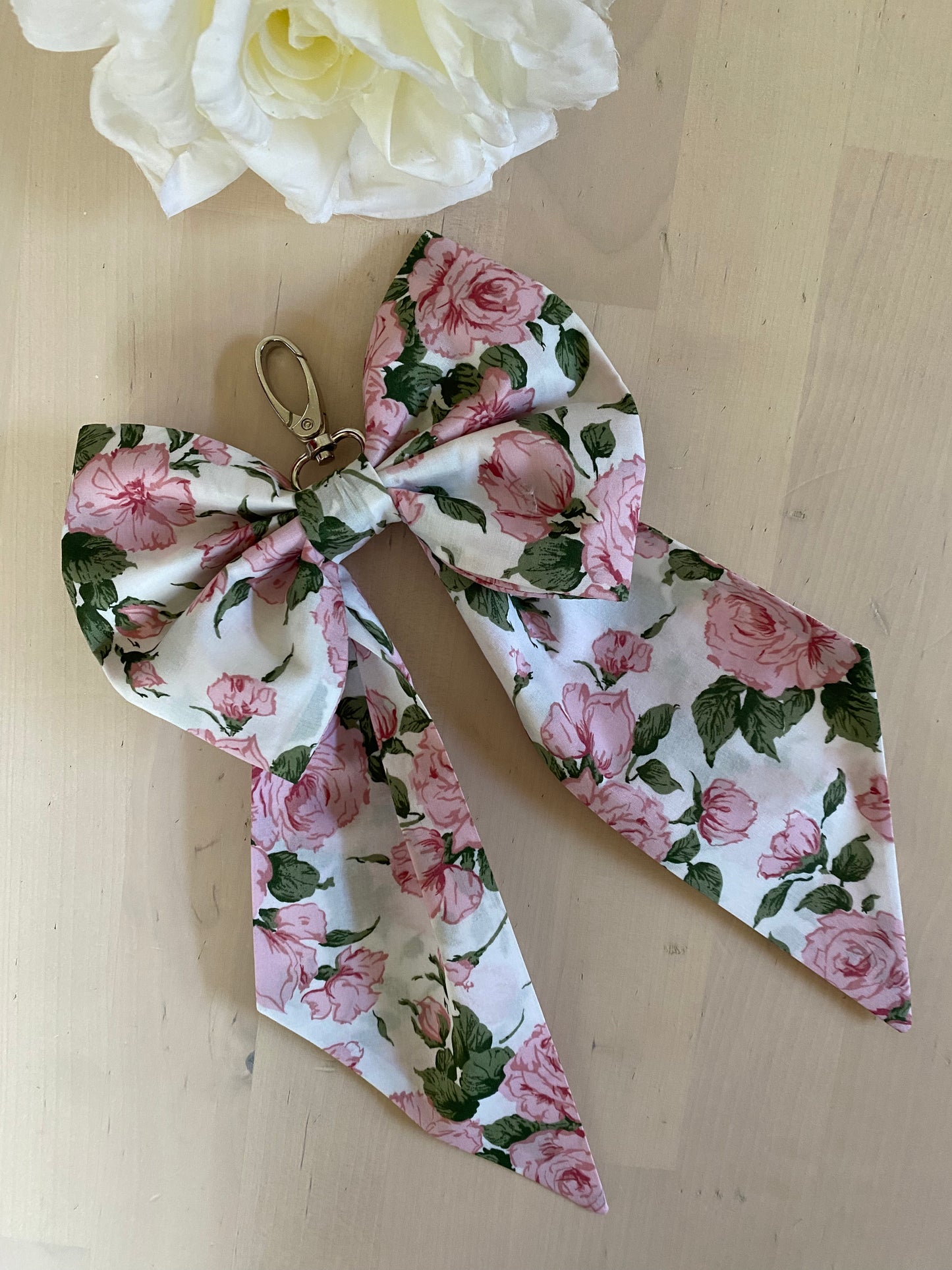 Liberty fabric, Rose Bag Bow