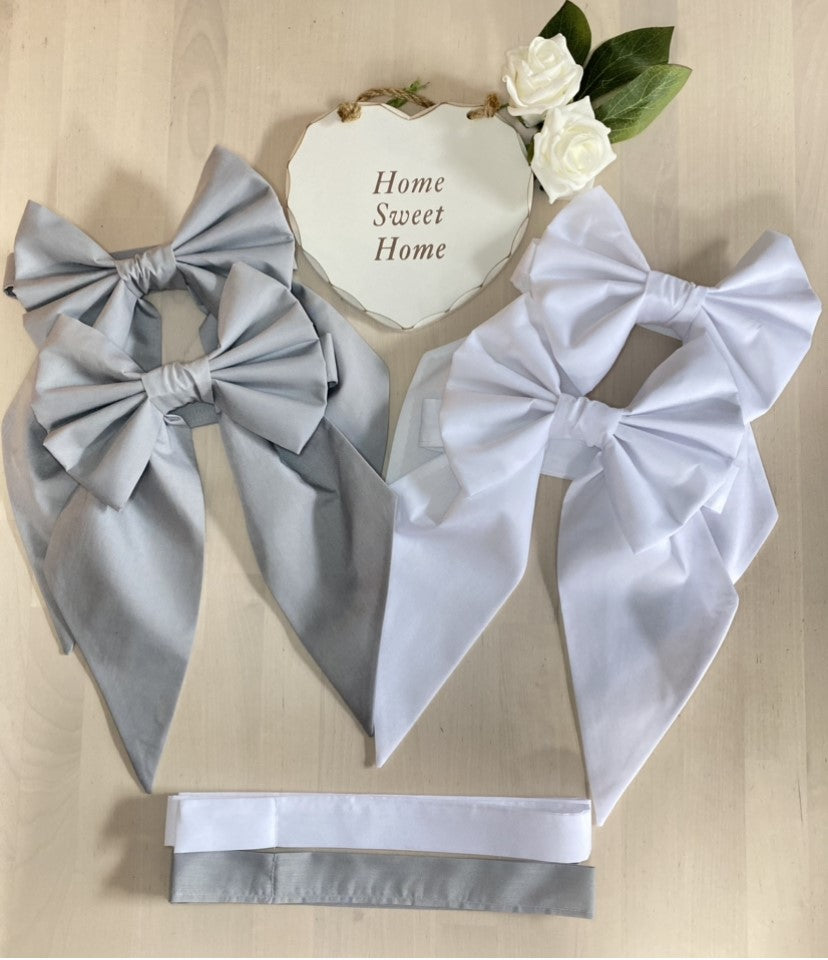 Handmade Multi-Purpose Bow – Cot, Moses Basket & Curtain Tiebacks
